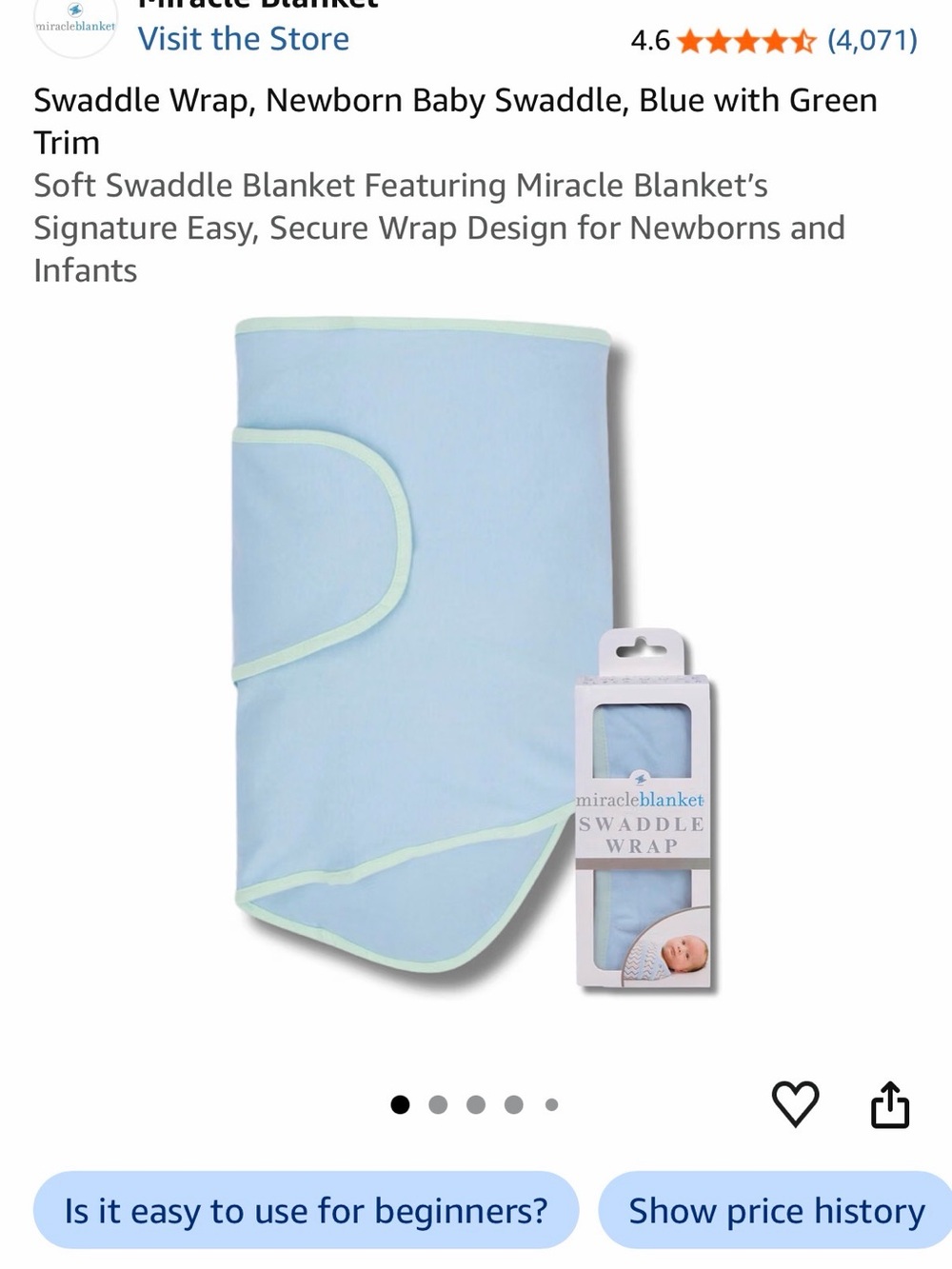 *Bundle of 3* Miracle Blanket Baby Swaddles